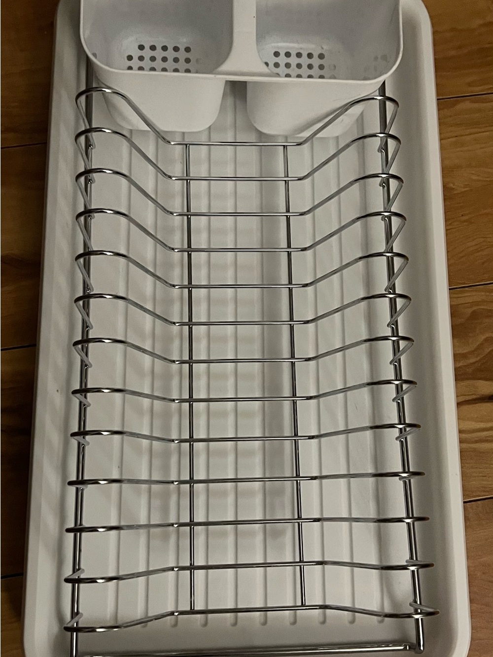 Stainless Steel Dish Drying Rack with Drop Tray and Cutlery Holder Dish Drainer